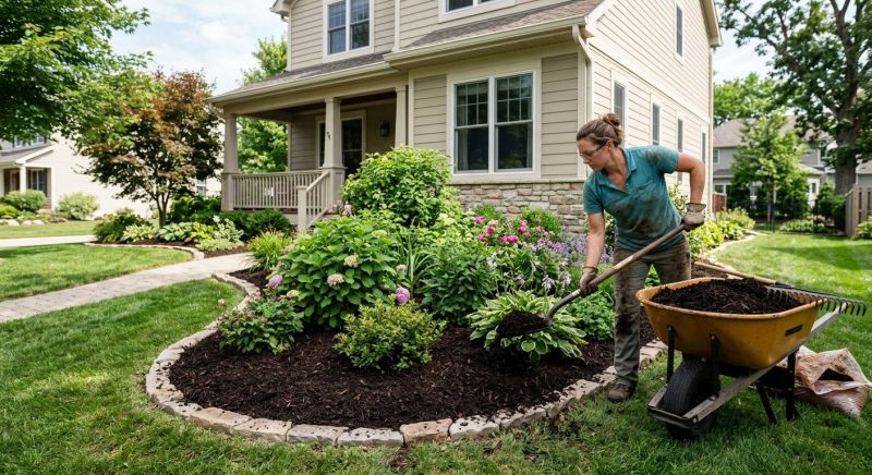 Black Mulch Installation in Honolulu, HI