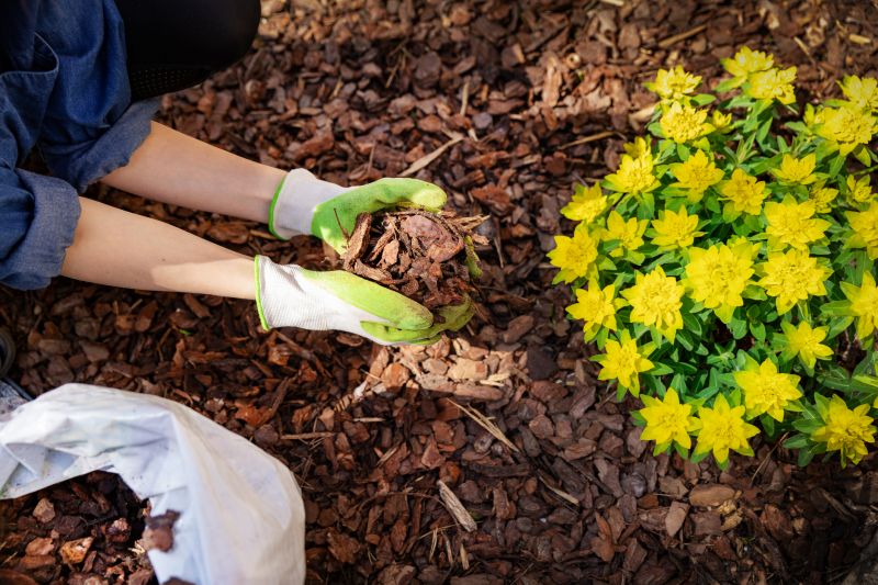 Brown Mulch Installation in Ventura County, CA