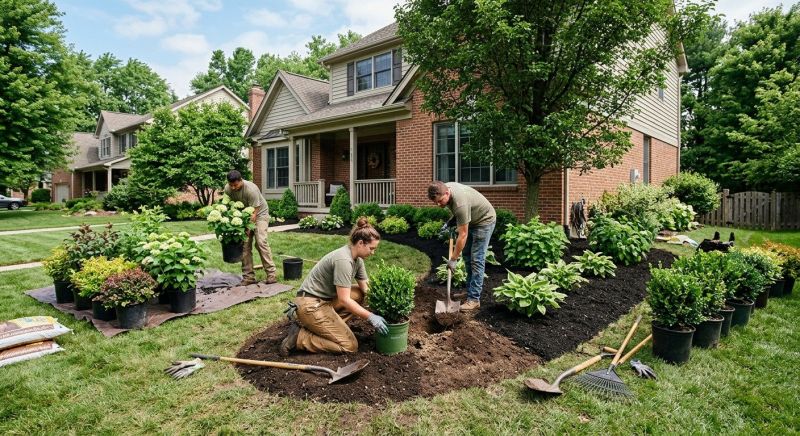 Garden Mulch Installation in Ventura County, CA