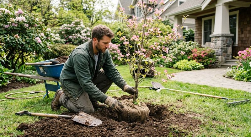 Magnolia Tree Planting in Ventura County, CA
