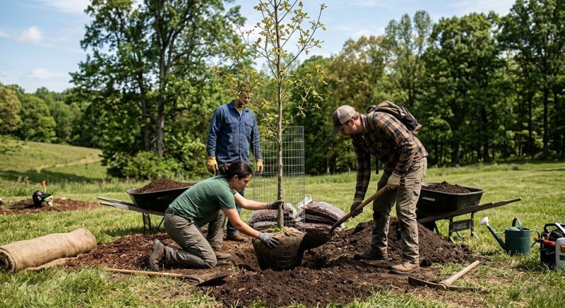 Maple Tree Planting in Ventura County, CA