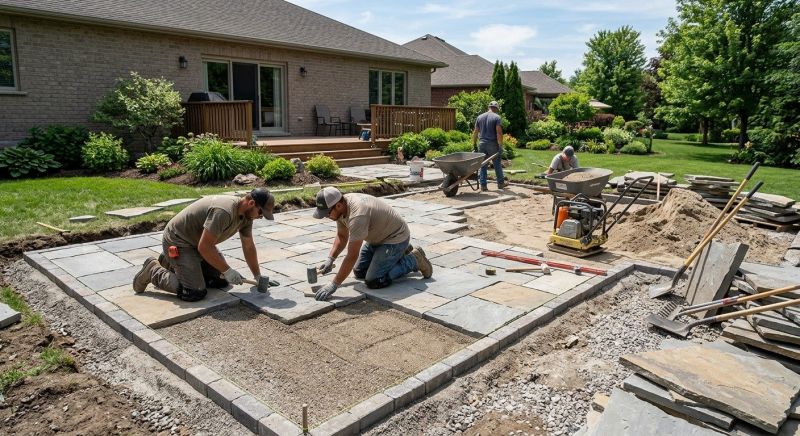 Slate Pavers Installation in Boston, MA